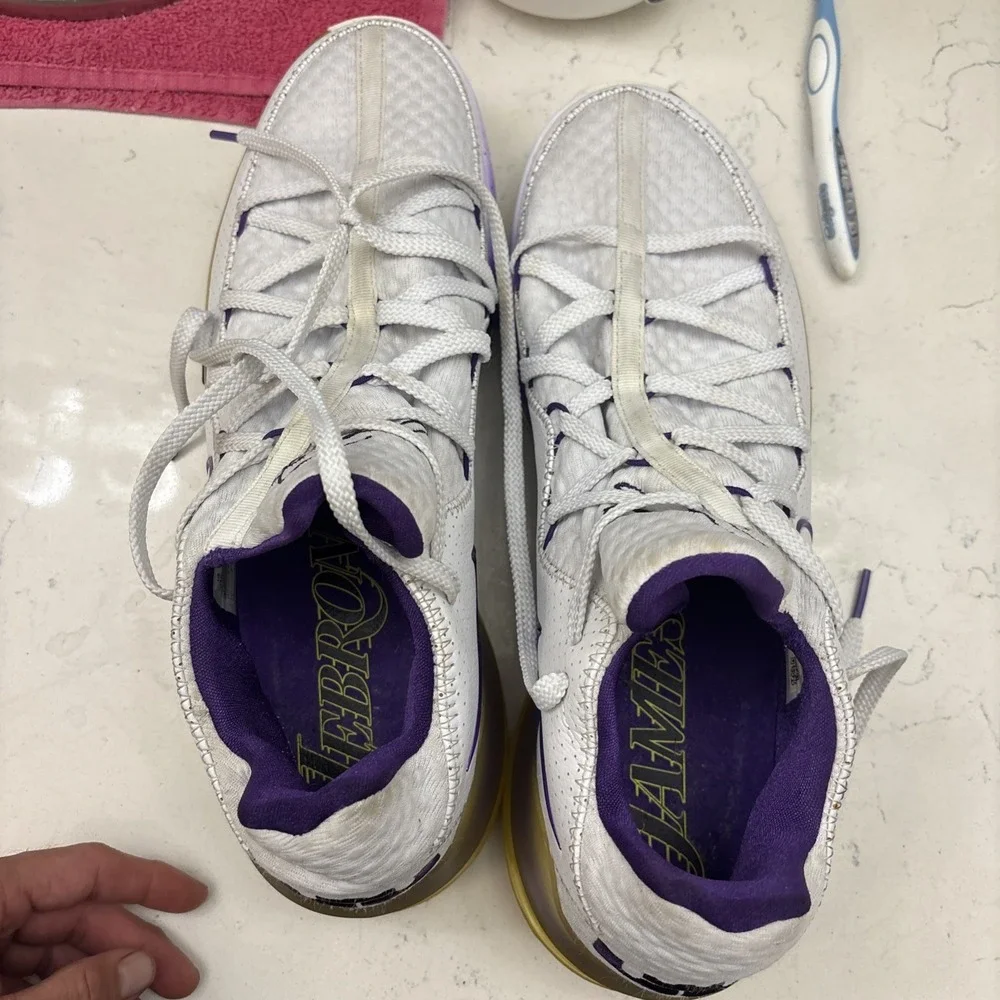 Size 15 - Nike LeBron 17 Low Lakers